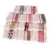 Kit Pano de Copa LmPeter Atoalhado Com Barra Decorada Jacquard 45cmx70cm(05 Unidade)Branco