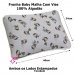Fronha Tecebem Baby Malha Lili Estampada com Vies 34cmx 40cm Branco