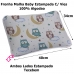 Fronha Tecebem Baby Malha Estampada com Vies Isa 34cmx 40cm Branco