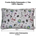 Fronha Tecebem Malha Estampada com Viés Afonso 50cm x 70cm Branco
