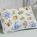 Fronha Tecebem Malha Estampada com Viés Olga 50cm x 70cm Branco