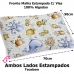Fronha Tecebem Malha Estampada com Viés Olga 50cm x 70cm Branco