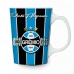 Caneca Porcelana Premium BrasFoot Gremio 260 ML Licenciada Branco