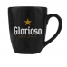 Caneca Ceramica Prime BrasFoot Botafogo 350 ML Licenciada Preto