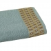 Toalha de Banho Barra Geometrica Naomi Lmpeter 75cm x 130cm Verde Indigo