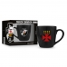 Caneca Cerâmica Prime BrasFoot Vasco 350 ML Licenciada Preto