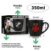 Caneca Cerâmica Prime BrasFoot Vasco 350 ML Licenciada Preto