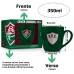 Caneca Cerâmica Prime BrasFoot Fluminense 350 ML Licenciada Verde
