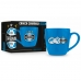 Caneca Cerâmica Prime BrasFoot Gremio 350 ML Licenciada Azul
