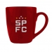 Caneca Cerâmica Prime BrasFoot Sao Paulo 350 ML Licenciada Vermelho
