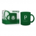 Caneca Vidro Diamond BrasFoot Palmeiras 300 ML Licenciada Verde