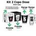 kit Copo Dose Iron BrasFoot Vidro 2 Unidades 360 Licenciado Corinthians 55ml Branco