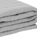Cobre Leito Tecebem Queen Malha 100% Algodão Lisa em Matelasse 240m x 260m Cinza