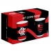 kit Copo Dose Iron BrasFoot Vidro 2 Unidades 360 Licenciado Flamengo 55ml Branco