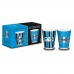 kit Copo Dose Iron BrasFoot Vidro 2 Unidades 360 Licenciado Gremio 55ml Branco