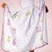 Toalha Capuz Tecebem Baby Mesversario Felpudo Estampada com Vi&eacute;s Kinder 70cm90cm Rosa