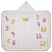 Toalha Capuz Tecebem Baby Mesversario Felpudo Estampada com Vi&eacute;s Kinder 70cm90cm Rosa