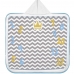 Toalha Capuz Tecebem Baby Mesversario Felpudo Estampada com Vi&eacute;s Kinder 70cm90cm Azul