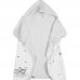 Toalha Baby Tecebem com Capuz Estampada com Fralda Vies Yan Branco