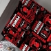 Jogo de Cama Solteiro Portallar Malha Mista Estampado Com Elástico 2 Peças Aranha Vermelho