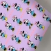 Jogo de Cama Solteiro Portallar Malha Mista Estampado Minnie Com Elástico 2 Peças Lilas