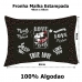 Fronha Portallar Malha Disney Estampa Localizada Jadore Love Black 48cmx68cm Preto