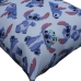 Fronha Portallar Malha Disney Estampada Stitch e Xepa 48cm x 68cm Azul
