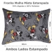 Fronha Portallar Malha Mista Estampada Mickey Cool 48cmx68cm Cinza