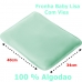 Fronha Tecebem Baby Malha 100% Algod&atilde;o Lisa Kinder 34cmx40cm Verde BB