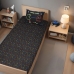 Jogo de Cama Portallar Solteiro Malha Mista Joy Pac Controle 2 peças Preto