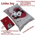 Jogo de Cama Portallar Solteiro Joy Malha Mista 70% Algodão e 30% Poliéster Estampado Disney Mickey Minnie Lovers 2 Peças Vermelho