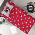 Jogo de Cama Portallar Solteiro Joy Malha Mista 70% Algodão e 30% Poliéster Estampado Disney Mickey Minnie Lovers 2 Peças Vermelho