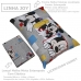 Jogo de Cama Portallar Solteiro Joy Malha Mista Estampado Disney Retrato Do Mickey 2 Peças Cinza