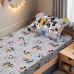 Jogo de Cama Portallar Solteiro Joy Malha Mista Estampado Disney Retrato Do Mickey 2 Peças Cinza