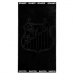 Toalha de Banho Buettner Jacquard Veludo 100% Algodão Futebol Santos 70cmx140m Preto