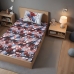 Jogo de Cama Portallar Solteiro Joy Malha Mista 70% Algod&atilde;o e 30% Poli&eacute;ster Estampado Marvel Spider Joy 2 Pe&ccedil;as Branco