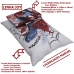 Jogo de Cama Portallar Solteiro Joy Malha Mista 70% Algod&atilde;o e 30% Poli&eacute;ster Estampado Marvel Spider Joy 2 Pe&ccedil;as Branco