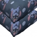Jogo de Cama Portallar Casal Malha Mista Estampado Disney Stitch Pedras 3 Pçs Azul