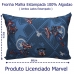 Fronha Portallar Malha Disney Marvel Avengers Estampada Capitão América 48cmx68cm Azul