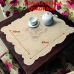 Toalha Centro de Mesa Renda Interlar Portuguesa Bule 80cm x 80cm Marfim