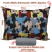Jogo de Cama Portallar Solteiro Malha 100% Algodao Disney Mickey Glasses 2 Pçs Cinza