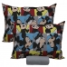 Jogo de Cama Portallar Casal Malha 100% Algodão Disney Mickey Glasses 3 Peças Cinza