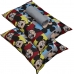 Jogo de Cama Portallar Casal Malha 100% Algodão Disney Mickey Glasses 3 Peças Cinza
