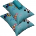 Jogo de Cama Portallar Casal Malha 100% Algodão Disney Mickey Feliz 3 Peças Verde