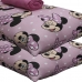 Jogo de Cama Portallar Casal Malha 100% Algodão Disney Big Minnie 3 Peças Rosa