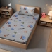 Jogo de Cama Portallar Solteiro Malha Mista Estampado Disney Divertidamente 2 Pçs Cinza