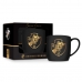 Caneca Porcelana Premium BrasFoot Vasco Serie Ouro 300 ML Urban Licenciada Preto