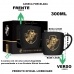 Caneca Porcelana Premium BrasFoot Vasco Serie Ouro 300 ML Urban Licenciada Preto