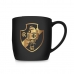 Caneca Porcelana Premium BrasFoot Vasco Serie Ouro 300 ML Urban Licenciada Preto