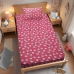 Jogo de Cama Solteiro Portallar Malha Misto Estampado GatoCornio 2 Pçs com Elástico Pink